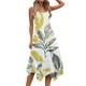 thumbnail image 5 of Pantalones Cortos para Vestidos Bajos Mujeres sin Mangas Cuello Redondo Cordón Ruffle A-Line Mini Vestido Poliéster, Vestido Casual para Citas Y Fiesta, 5 of 8
