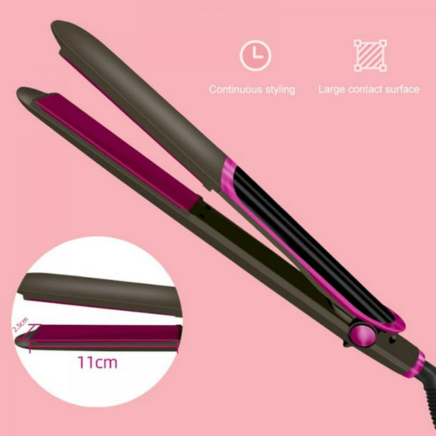 Big Clear!]Hair Straightener and Curler 2 in 1 Tourmaline Ceramic for  Healthy Hair Styling Fast Heating-up with Adjustable Temperature and Salon  High Heat 200°C for All Hair Type 
