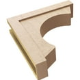 thumbnail image 6 of 6"W x 24"D x 24"H Thin Emerson Rough Cedar Woodgrain TimberThane Corbel, Primed Tan, 6 of 6