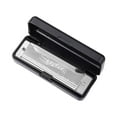 thumbnail image 1 of Harmonica 10 Trous Aides Pédagogiques pour Enfants Éducation Précoce Portable Argent Musical, 1 of 8