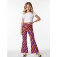 thumbnail image 2 of Trendy Classic Girls Bell Bottoms Flare Leggings Comfort-Fit Wide Leg Pants for Tween Girls Age 8-13, 2 of 6