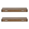 thumbnail image 4 of Kate and Laurel Havlock Wood Shelf Set, Rustic Brown 2 Piece 24 inch, 4 of 11