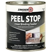 Zinsser Clear Peel Stop Clear Binding Sealer Water-Based Paint Primer, 1 qt