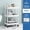White -3 layers1, variant on Versatile 3 Tier Utility Rolling Cart with- Reinforced Handles,Ideal for Kitchen, Bathroom, Craft Room,Versatile for Nursery
