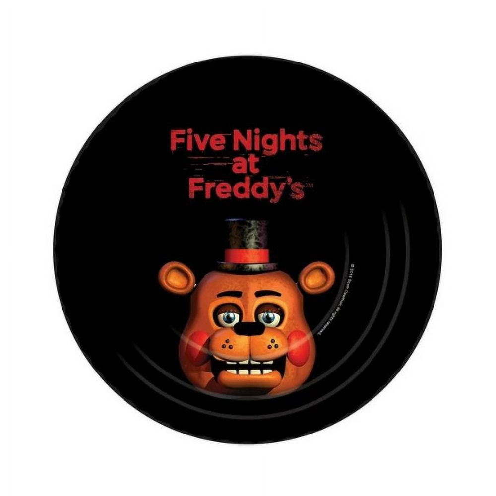 Five Nights at Freddy's Party Supplies Pack Including Plates, Cups, Napkins  and Tablecover - 8 Guests 