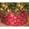 Holiday Time Christmas Decor 22" Red Snowflake Velvet Stand Band Tree