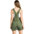 thumbnail image 3 of Revolt Women's Juniors Classic Twill Short Overalls (S, Dusty Olive), 3 of 3