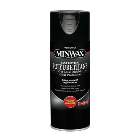 Minwax 33050000 Fast-Drying Polyurethane, Warm Gloss, Clear, 11.5 oz, (1 Piece, 1 Pack)