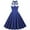 Dark Blue, variant on IROINNID A-Line Dress For Women Sleeveless Off-The-Shoulder Summer Retro Casual Pullover Dots Long Dress Strapless Graphic Prints Dress