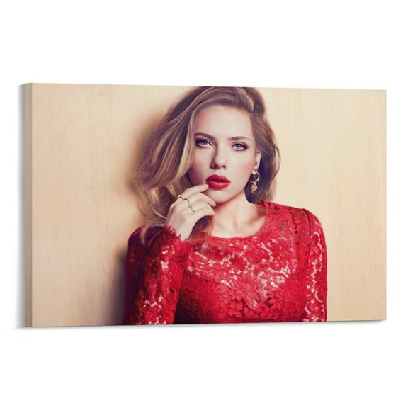 Scarlett Johansson Poster American Actress Singer Poster Cool Artworks Painting Wall Art Canvas Prints Hanging Picture Home Decor Posters Gift 20x30inch(50x75cm)