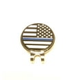 thumbnail image 2 of Thin Blue Line Golf magnetic hat clip ball marker Reverse Battle Flag Design, 2 of 4
