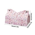 thumbnail image 5 of Tissue Box Cover Square Tissue Case Cute Tissue Box Holders Tissue Cover Box With Tissue Cell Phone Facial Paper Organizer For Kitchen Bathroom Vanity Countertops Bedroom Dressers And Tables Gift, 5 of 7