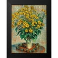 thumbnail image 2 of Monet, Claude 14x18 Black Modern Framed Museum Art Print Titled - Jerusalem Artichoke Flowers, 2 of 5