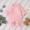 thumbnail image 3 of YOUI-GIFTS Newborn Baby Knitted Snowsuit Winter Warmer Sweater Romper Bodysuit Overalls for Boy Girls, 3 of 7