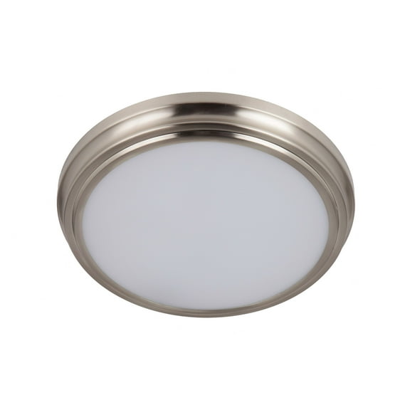 X6613-BNK-LED Craftmade Lighting X66 Series - 22W 1 LED Flush Mount in Transitional Style - 13 inches wide by 1.13 inches high-Brushed Polished Nickel