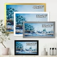 thumbnail image 4 of Designart 'Small Town Covered In Snow In Winter Times' Traditional Framed Art Print, 4 of 4