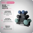 thumbnail image 2 of Set de Mancuernas HolaHatha de Neopreno 14.5 kg con Soporte para Gimnasio en Casa, 2 of 9