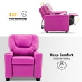 thumbnail image 5 of MCombo Toddlers Kids Recliner Chair with Cup Holder for Boys Girls 0-3 Age Group, Pink, 5 of 7