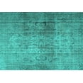 thumbnail image 1 of Ahgly Company Indoor Rectangle Persian Turquoise Blue Traditional Area Rugs, 6' x 9', 1 of 4