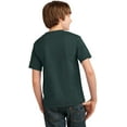 thumbnail image 2 of Port Company Youth Cotton Essential T-Shirt Dark Green S., 2 of 3