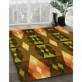 thumbnail image 3 of Ahgly Company Machine Washable Indoor Square Transitional Cinnamon Brown Area Rugs, 8' Square, 3 of 7