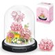 thumbnail image 1 of High Godo Juego de construcción de ramo de flores con cubierta antipolvo, 624 piezas, kit de colección de árbol de bonsái rosa rosa, cumpleaños para mamá, mujer, novia, adultos mayores de 12 años, 1 of 5