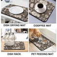 thumbnail image 4 of Sophisticated Diatom Mud Coffee Mat - Absorbent 19.5x12in Bar Mat Ideal for Coffee Makers & Espresso Machines - Stunning Typography Print, Coffee Drying Mat Enhances Countertop Appeal, 4 of 7
