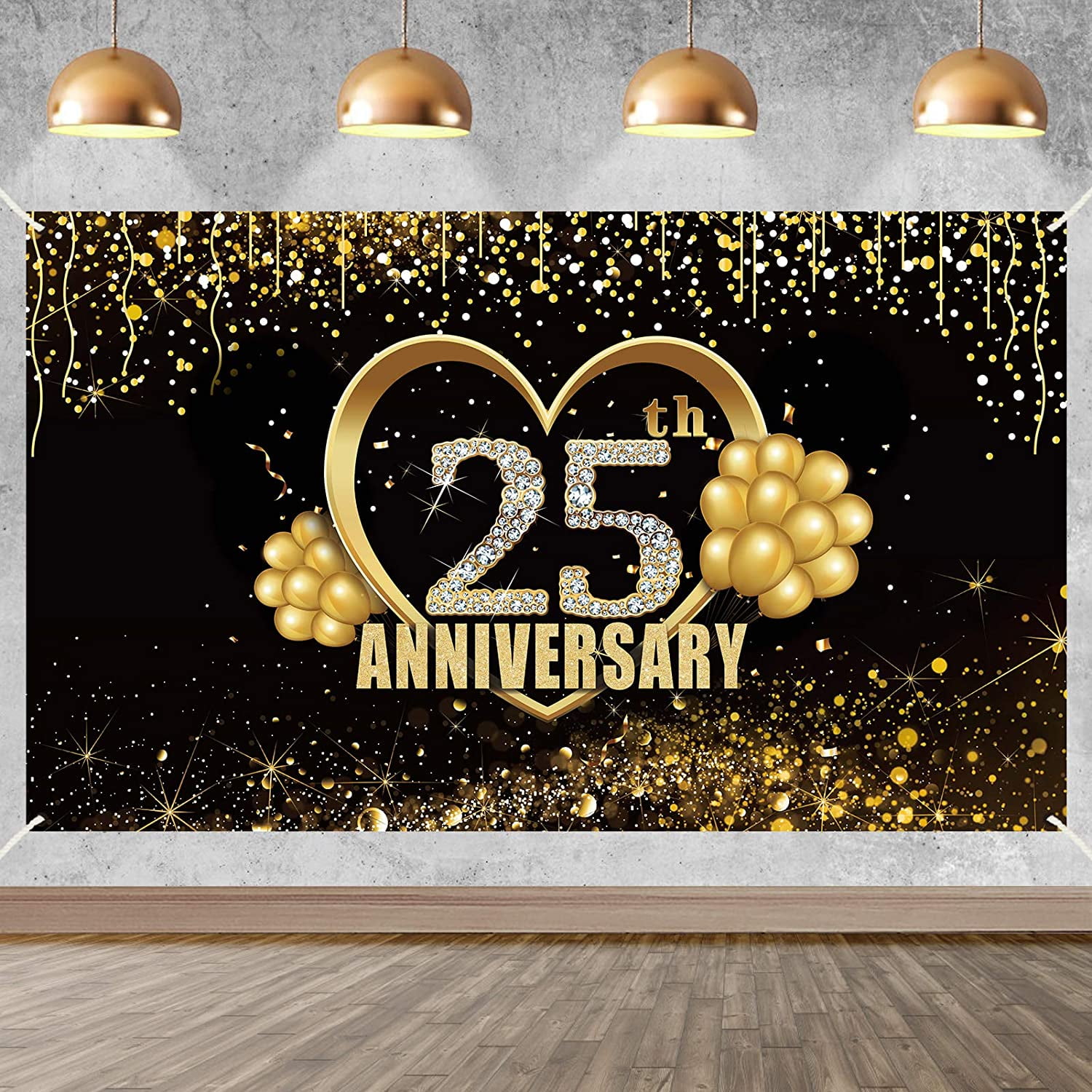 25th Anniversary Banner Decorations Extra Large 25 Year Wedding