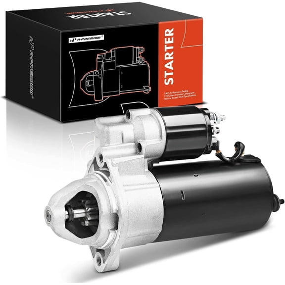 A-Premium Starter Motor Compatible with BMW X5 Z8 M5 00-03, 740iL 740i 93-01, 540i 94-03, 840Ci 94-07, 12V 1.7KW 9 Teeth Clockwise, Replace# 12411468622, 12411729981, 12411736921, 12411729982
