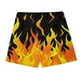 thumbnail image 5 of ZCFZJW Men's Swim Trunks Elastic Waistband Board Shorts Cute 3D Flame Printed Summer Quick Dry Swimsuit Swimwear Holiday Party Bathing Suit with Pockets Yellow XXL, 5 of 9