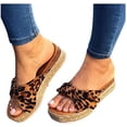 thumbnail image 2 of Sandales d'Été pour Femmes Décontractées Boho à Semelle Compensée Chaussures Confortables d'Extérieur à Nœud Papillon Sandales à Plateforme Chaussures pour Femmes Filles, 2 of 4