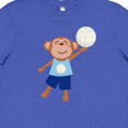 thumbnail image 4 of Inktastic Volleyball Player Boys Cute Monkey Youth T-Shirt, 4 of 5