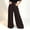 Coffee, variant on Fall High Waisted Business Casual Palazzo Pants for Women Dressy Button Down Wide Leg Trousers Pockets Front Pleated Loose Work Office Suit Pant