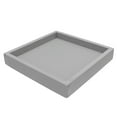 thumbnail image 1 of Bandeja de plástico grueso para macetas, multifuncional, para el hogar, a prueba de fugas, para interiores y balcones (gris, 20 x 20 cm), 1 of 8