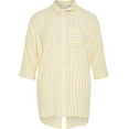 thumbnail image 3 of Junarose Women's Long Shirt Blouse, Snow White/Yellow, US 24, 3 of 4