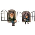 thumbnail image 1 of (Estatua de gnomos W24 + W25 para patio, césped, decoración de mesa interior para el hogar, regalos de jardín de resina impermeables), 1 of 3