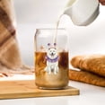 thumbnail image 3 of 4th of July Samoyed Celebrates Independence Day 16oz Glass Cup Mug Siberian Sammy Dog Lover Glass Can - 12010, 3 of 5