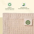 thumbnail image 6 of Ivory Organic Cotton Twin Blanket - GOTS Certified, Lightweight, Luxurious Bedding, 6 of 8