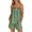 Green, variant on 2026 New Women Gingham Two Piece Set Sleeveless Babydoll Tank Top and Plaid Shorts Pajama Set Sleepwear Y2k Summer Outfits