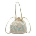 thumbnail image 3 of EHJRE Shoulder Bag Cute Drawstring Bucket Handbag for Celebration Women Gift Blue, 3 of 7