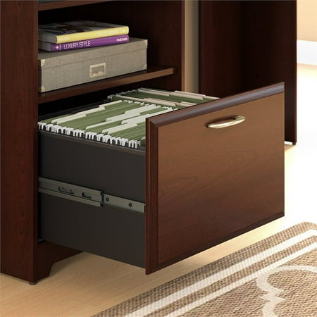 Bush Furniture Cabot Corner Desk With Hutch And 5 Shelf Bookcase