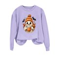 thumbnail image 6 of Aboser Womens Halloween Graphic Pullover Sweatshirt Cute Pumpkin Shirts Chic Clothes Soft Long Sleeve Crewneck Sweatshirts, 6 of 6