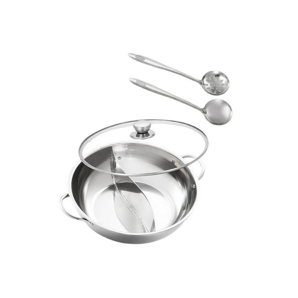 Pot with Divider Cookware Kitchenware Soup Cookware with divider