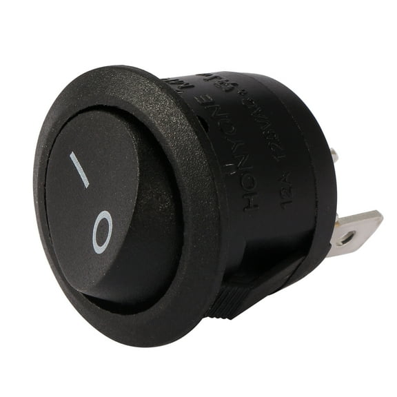 AC250V/10A 125V/12A 3P SPDT 2 Position I/O Round Button Rocker Switch UL Listed