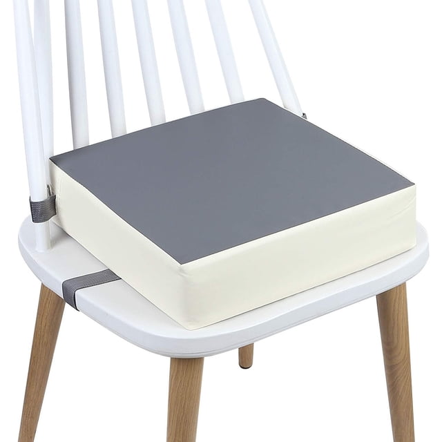 Asiento elevador CAVWVTYU PU impermeable para mesa de comedor gris