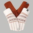 thumbnail image 2 of GPOECD Winter Gloves Couple Knitted Thermal Soft Touchscreen Texting Warm Cold Weather Mittens for Men and Women, 2 of 6