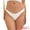 White, variant on Unique Bargains Women's Satin Invisible Bikini Comfortable No-Show Thongs S Pink