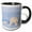 Black/White, variant on 3drose, Usa, Alaska, Arctic Nwr. Polar Bear Sow with Her Cub Outside Their Den, 11oz Two-tone Red Mug