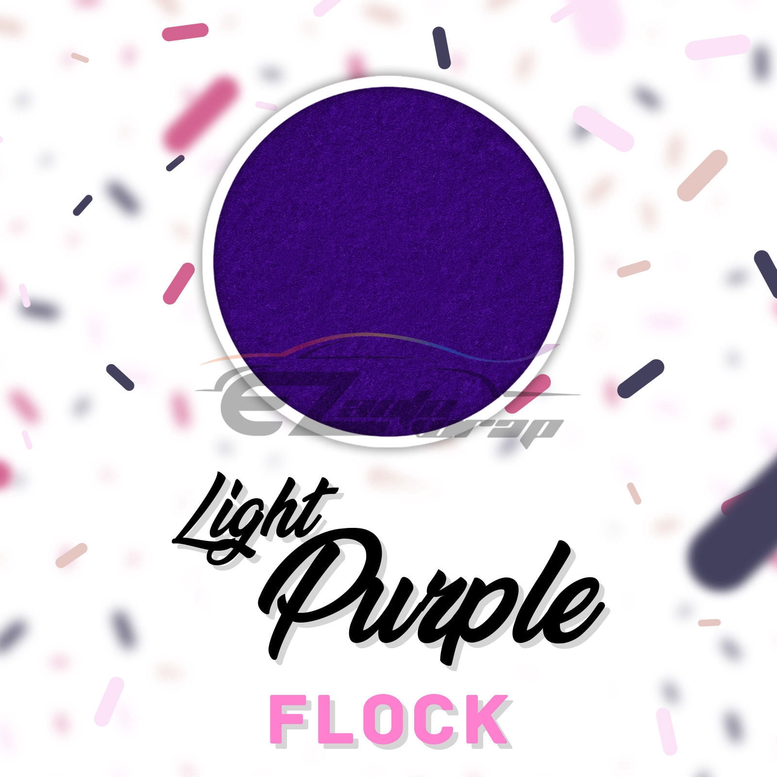 ESSMO Light Purple Flock Heat Transfer Vinyl HTV Sheet T-Shirt 20" Wide Iron On Heat Press DF12 20"x60"