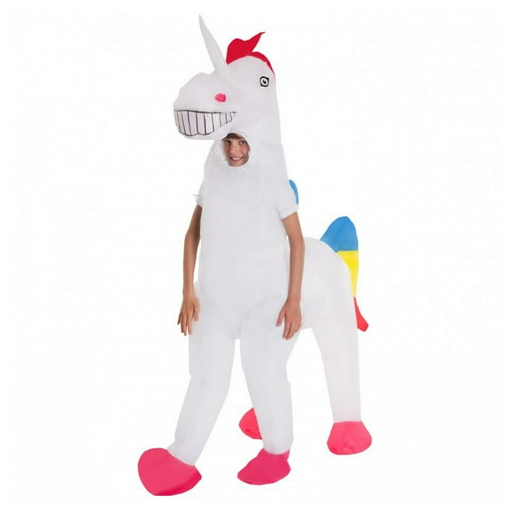 Morphsuits Giant Unicorn Fancy-Dress Costume for Kids with Inflatable Design for Children, M